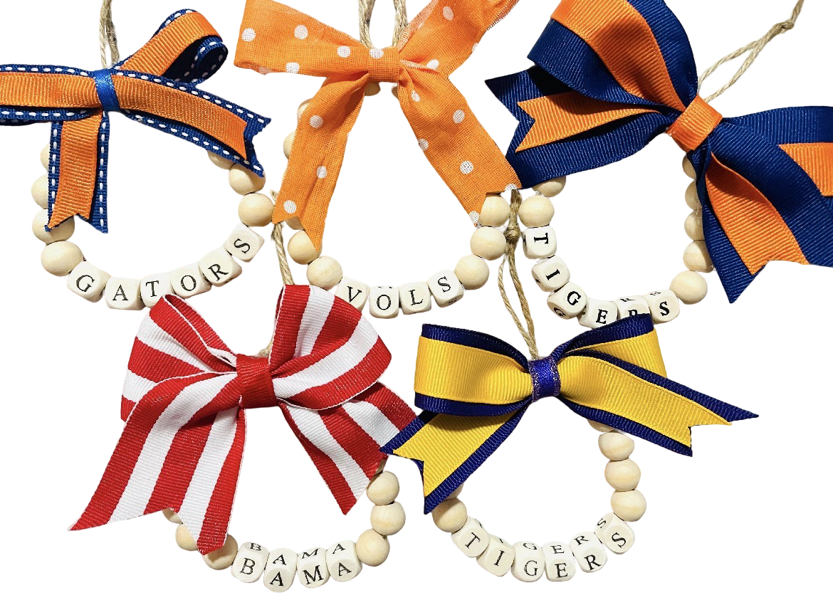 College Team ornaments, custom color ornaments