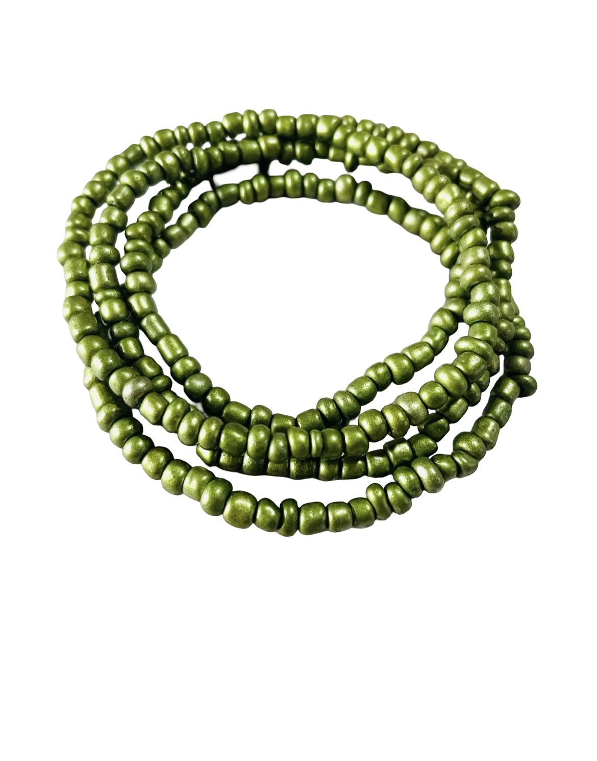 Fall olive green shade bracelet stack