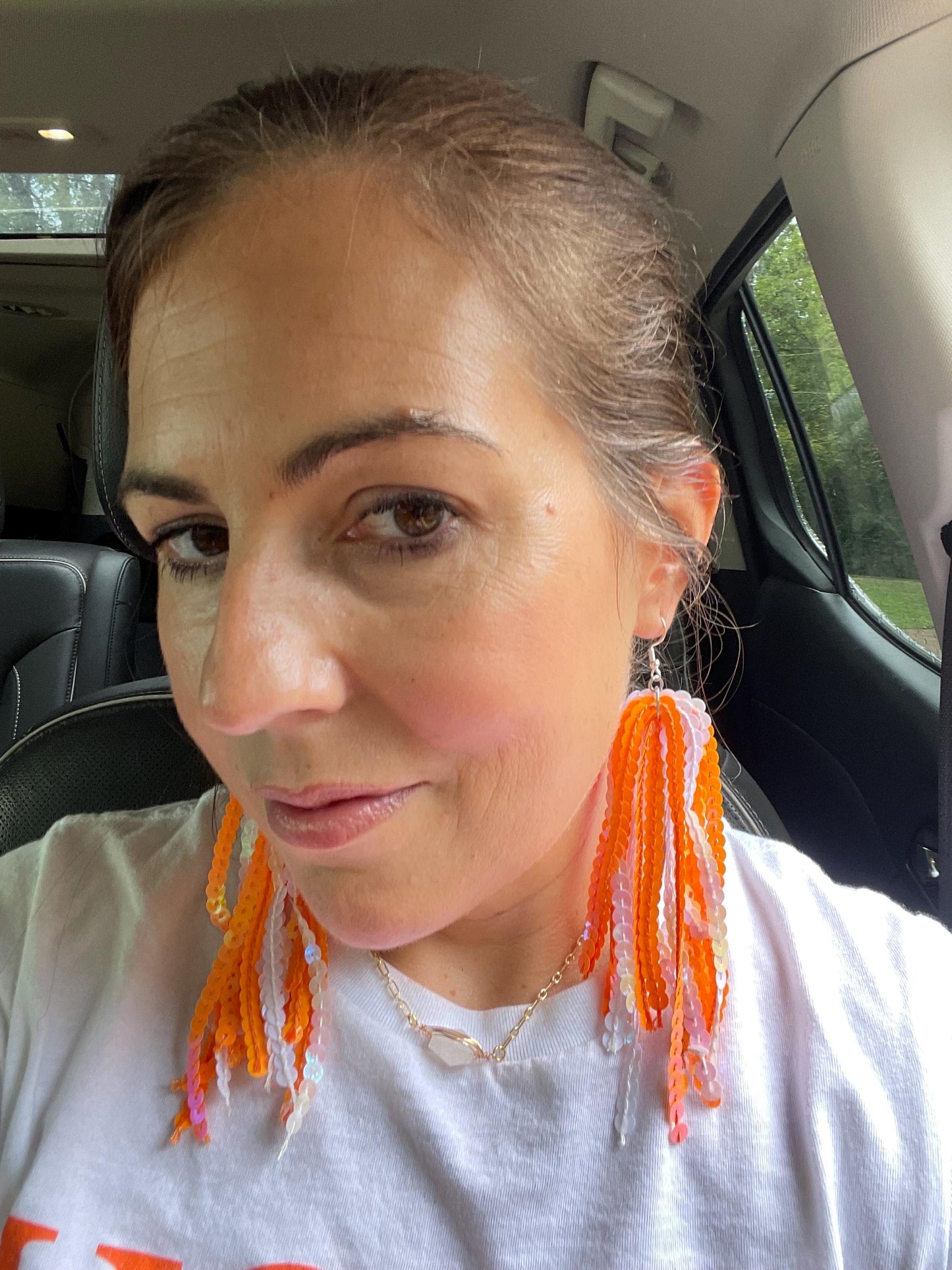 Sequin team earrings Vols earrings
