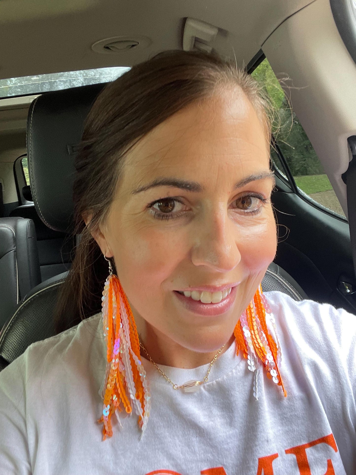 Sequin team earrings Vols earrings